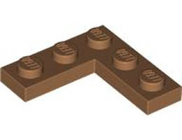 CORNER PLATE 1X3X3: {умерен нуга}