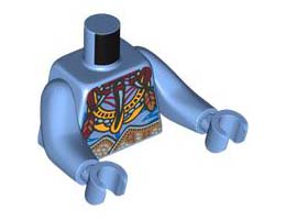 MINI UPPER PART W/15MM ARMS, NO. 30: {умерено син}
