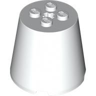 DESIGN ELEMENT 4X4X3 W/ CROSS HOLE,NO. 1: {бял}