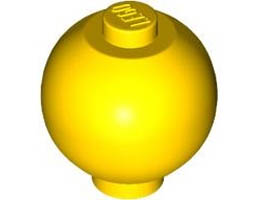Brick, Round 2 x 2 Sphere with Stud / Robot Body: {ярко жълт}