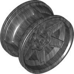 Wheel 56mm D. x 34mm Technic Racing Medium, 6 Pin Holes: {титаниево метален}