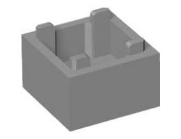 BOX 2X2, BOTTOM, NO. 1: {умерено каменно сив}