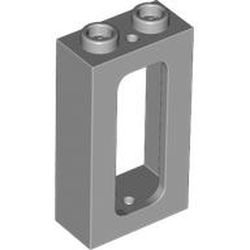 Стенен елемент 1x2x3 с прозорец: {умерено каменно сив}
