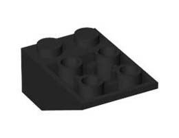 Покривна плочка 2X3/25° инверсна: {черен}
