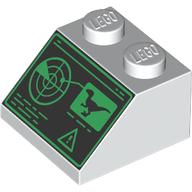 Покривна плочка 2х2/45°, №3: {бял}