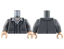 Minifigure, Head, Modified Cube with Pixelated Light Nougat Face, Black Headband and Eyes, Medium Blue Goggles, and Bright Pink Mouth Pattern (Minecraft Blacksmith) : {тъмно оранжев}