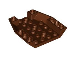Покривна плочка 6X6X1 инверсна град. 45/18: {червеникаво-кафяв}