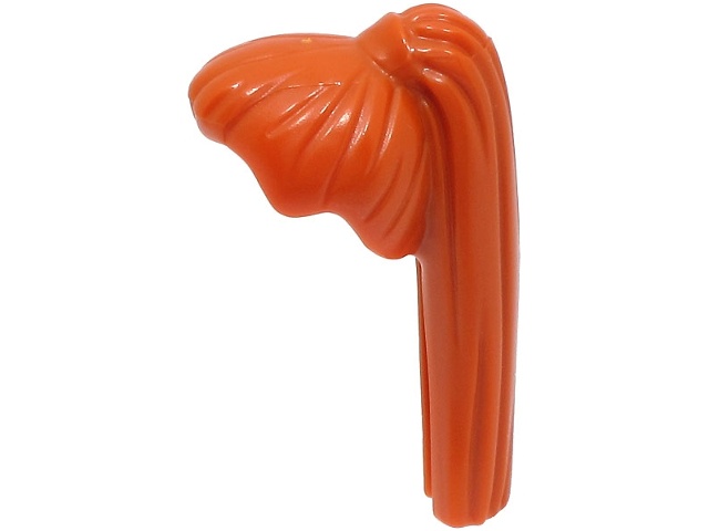 Minifigure, Hair Female Ponytail Long Straight with Hair Tie: {тъмно оранжев}