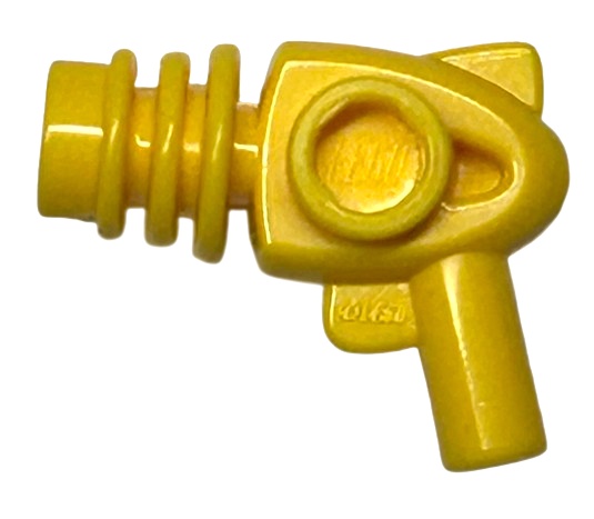 Minifigure, Weapon Space Ray Gun - Rounded Heat Diffusers: {ярко жълт}