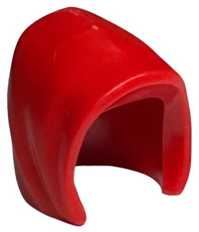Minifigure, Headgear Hood Basic Smooth: {ярко червен}