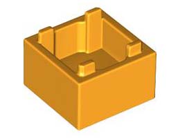 Кутия 2X2 с дъно No. 1: {огнено жълто-оранжев}