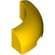 1/4 арка тухличка 3x3, с изрез, №1: {ярко жълт}