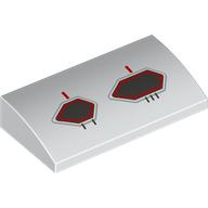 PLATE, W/ BOW 2X4X2/3, NO. 14: {бял}