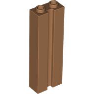 Тухличка 1x2x5 с groove: {умерен нуга}