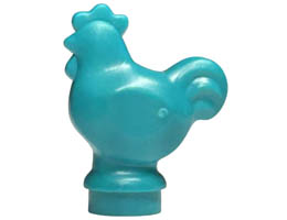 Chicken, Wide Base: {ярко синьо-зелен}