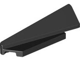 Wedge 5 x 1 x 1 1/3 with 4 x 1 Base Left: {черен}