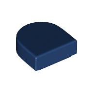 FLAT TILE 1X1, 1/2 CIRCLE: {земно син}