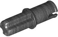 Technic, Axle  1L with Pin without Friction Ridges: {титаниево метален}