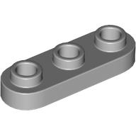 PLATE 1X3, ROUNDED, NO. 1: {умерено каменно сив}