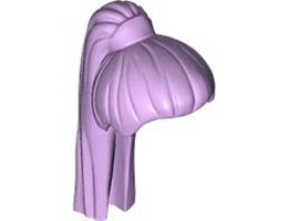 Minifigure, Hair Female Ponytail Long Straight with Holder: {лавандулов}