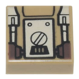 FLAT TILE 1X1, NO. 301: {пясъчно жълт}