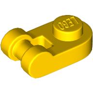 PLATE 1X1 ROUND W/ 3.2 SHAFT: {ярко жълт}