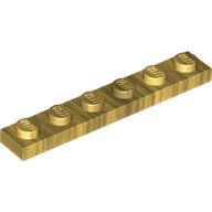 PLATE 1X6: {топло златист}