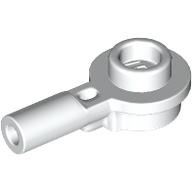 PLATE 1X1 ROUND W/ HORIZONTAL 3.2 SHAFT: {бял}