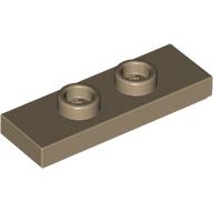 PLATE 1X3 W/ 2 KNOBS: {пясъчно жълт}