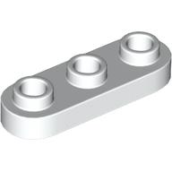 PLATE 1X3, ROUNDED, NO. 1: {бял}