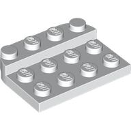 Плочка 3x4x2/3, кръг, изрязан: {бял}