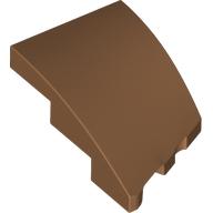 BRICK 2X3, OUTSIDE BOW, LEFT: {умерен нуга}