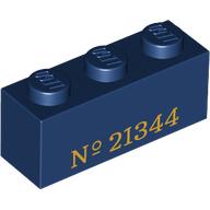 BRICK 1X3, NO. 75: {земно син}