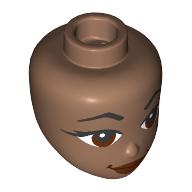 MINI DOLL, HEAD, NO. 417: {умерено кафяв}