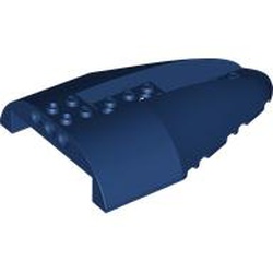 Aircraft Fuselage Aft Section Curved Top 8 x 12 with 6 Holes: {земно син}