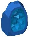 Rock 1 x 1 Geode with Molded Trans-Dark Blue Crystals Pattern: {ярко син}