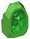 Rock 1 x 1 Geode with Molded Trans-Green Crystals Pattern: {ярко зелен}