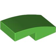 PLATE W. BOW 1X2X2/3: {ярко зелен}