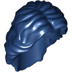 Minifigure, Hair Female Mid-Length Wavy with Center Part: {земно син}
