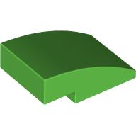 BRICK, W/ HALF BOW 2X3, W/ CUT: {ярко зелен}