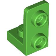 PLATE 1X1, W/ 1.5 PLATE 1X2, UPWARDS: {ярко зелен}