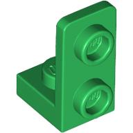 PLATE 1X1, W/ 1.5 PLATE 1X2, UPWARDS: {тъмно зелен}