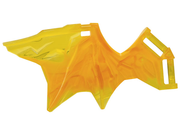 Dragon Wing 11 x 5 with Bar Handles with Marbled Bright Light Orange Pattern: {прозрачно жълт}