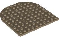 Plate, Round 10 x 10 Rounded End: {пясъчно жълт}