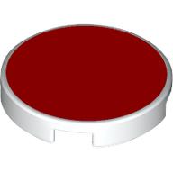 FLAT TILE 2X2, ROUND, NO. 1291: {бял}