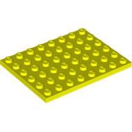 PLATE 6X8: {пъстро жълт}