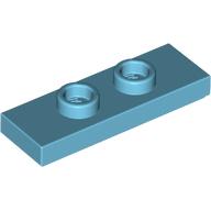 PLATE 1X3 W/ 2 KNOBS: {умерено небесносин}
