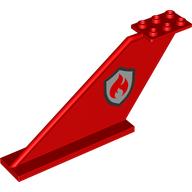 RUDDER 2X12X5, NO. 2: {ярко червен}