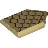 FLAT TILE 2X3 W/ ANGLE, NO. 9: {тухлено жълт}