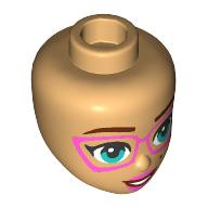 MINI DOLL, HEAD, NO. 427: {умерен тан}